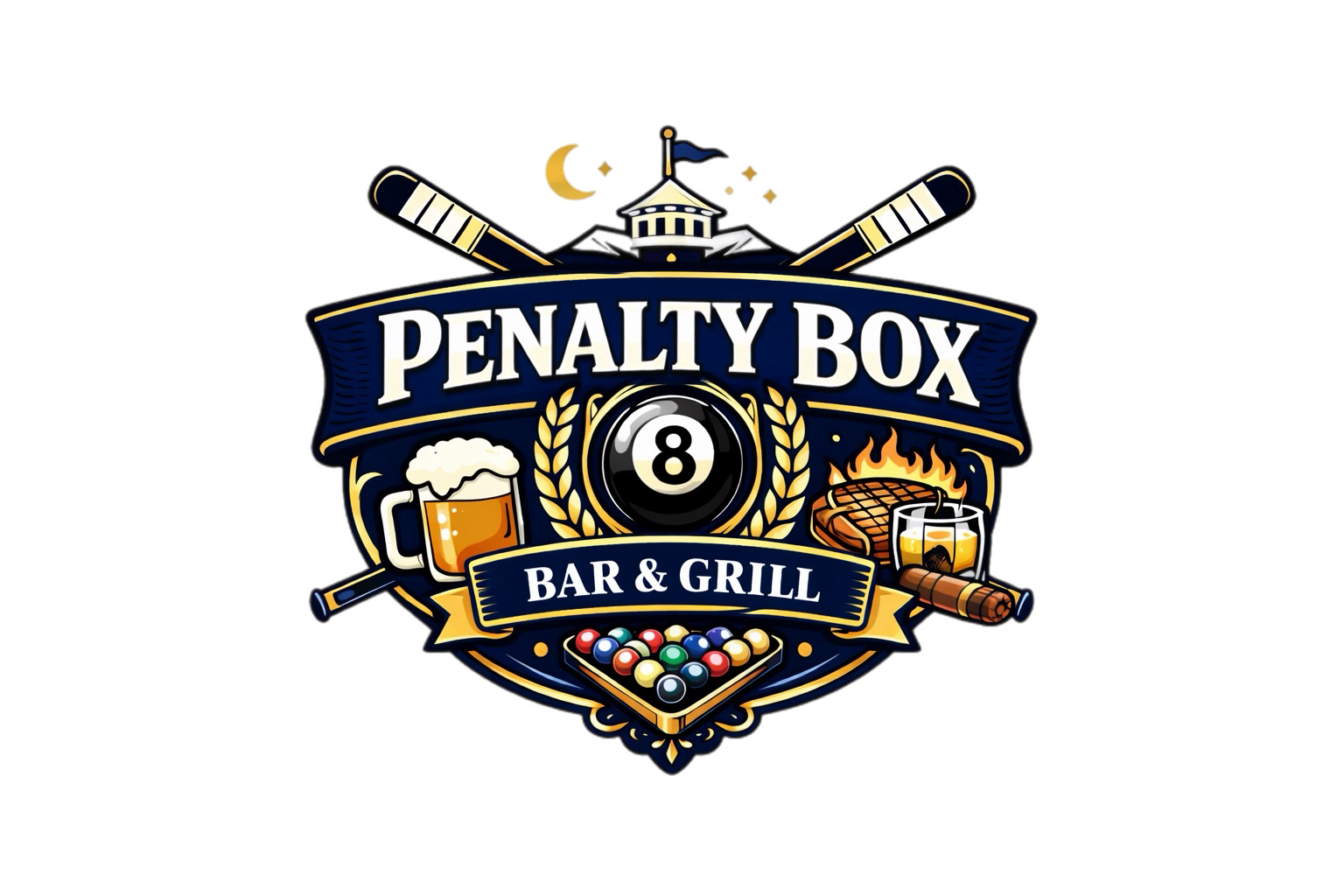 Penalty Box Bar & Grill logo